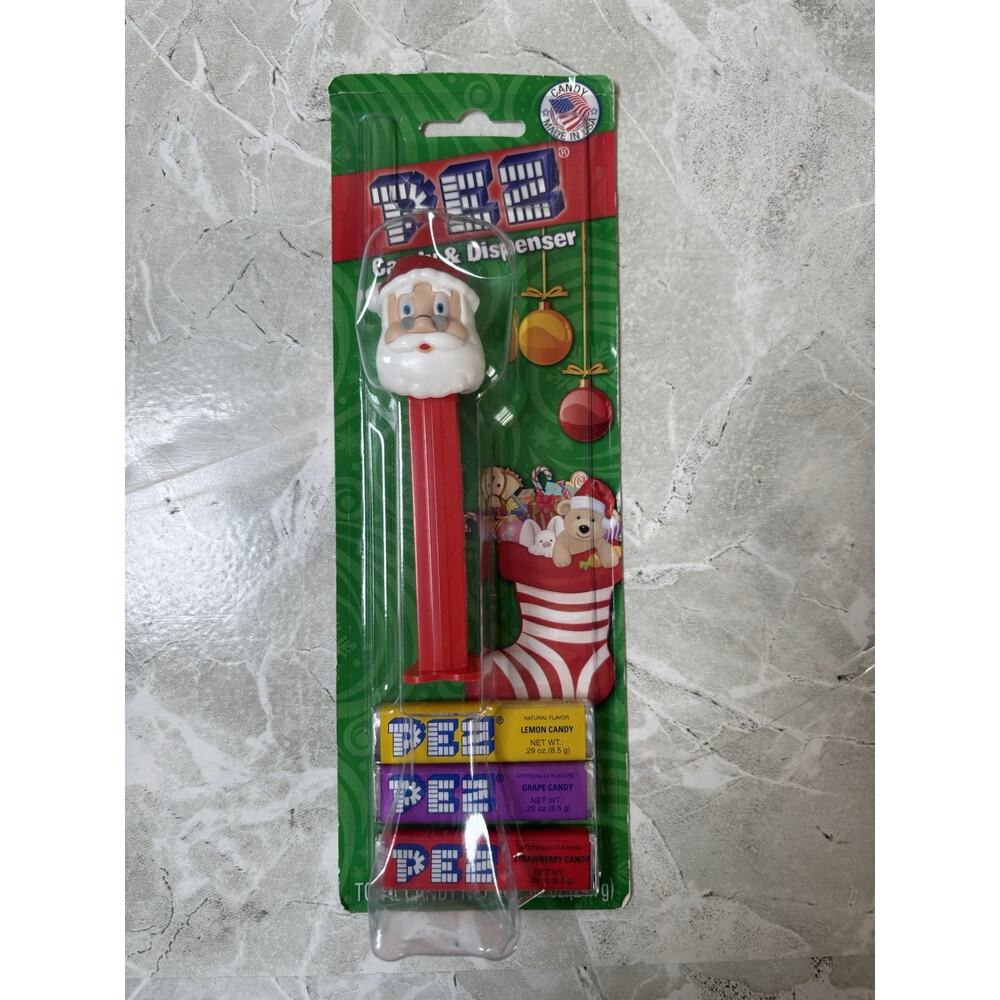 PEZ Santa Claus Footed Candy‎ Dispenser 2014 Glasses Candy